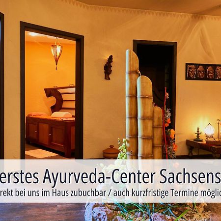 באד שלמה Hotel Am Kurhaus Mit Erstem Ayurveda Center Sachsens - Direkt Am Gesundheitsbad Actinon & Kurpark מראה חיצוני תמונה