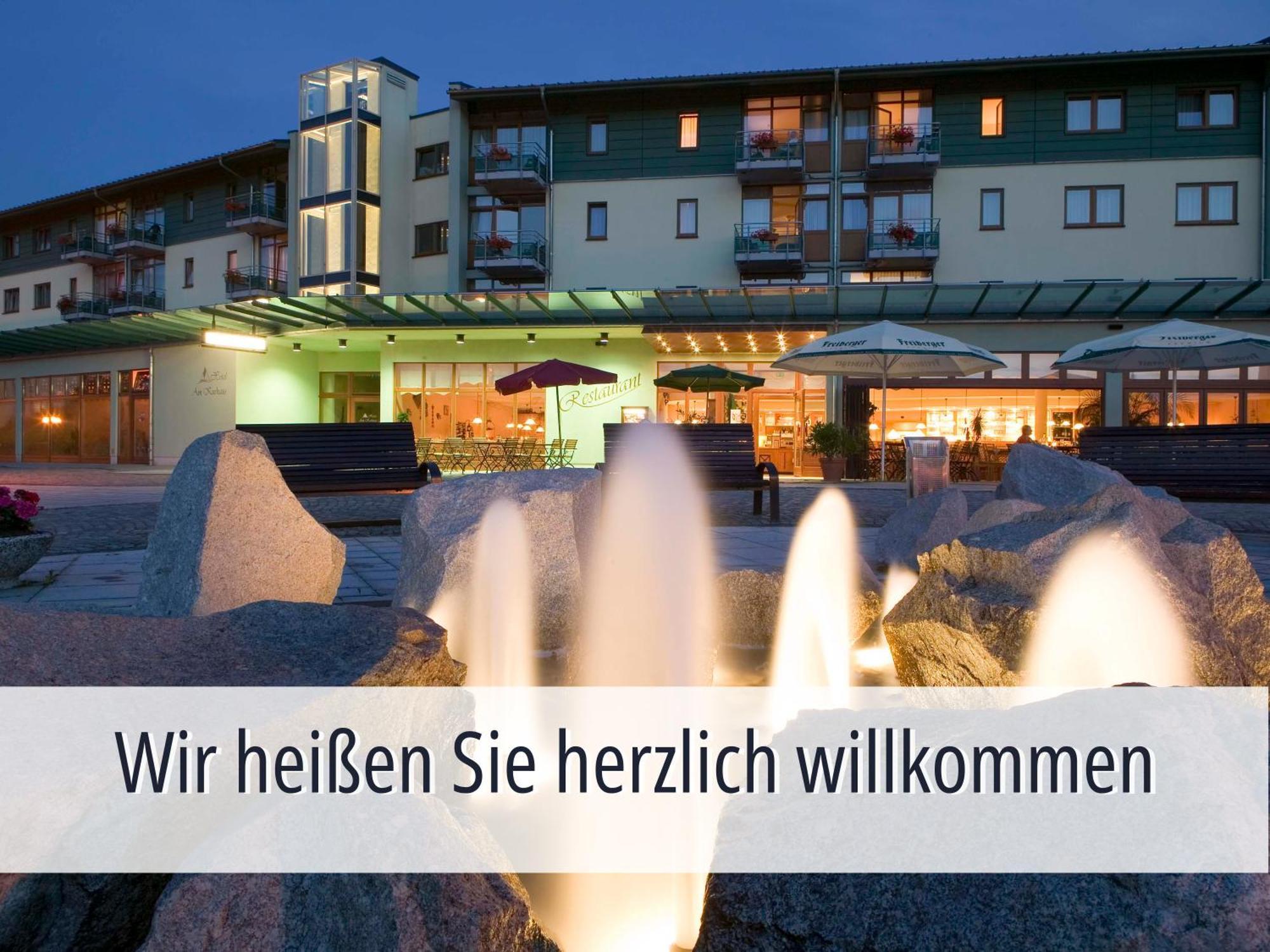 באד שלמה Hotel Am Kurhaus Mit Erstem Ayurveda Center Sachsens - Direkt Am Gesundheitsbad Actinon & Kurpark מראה חיצוני תמונה